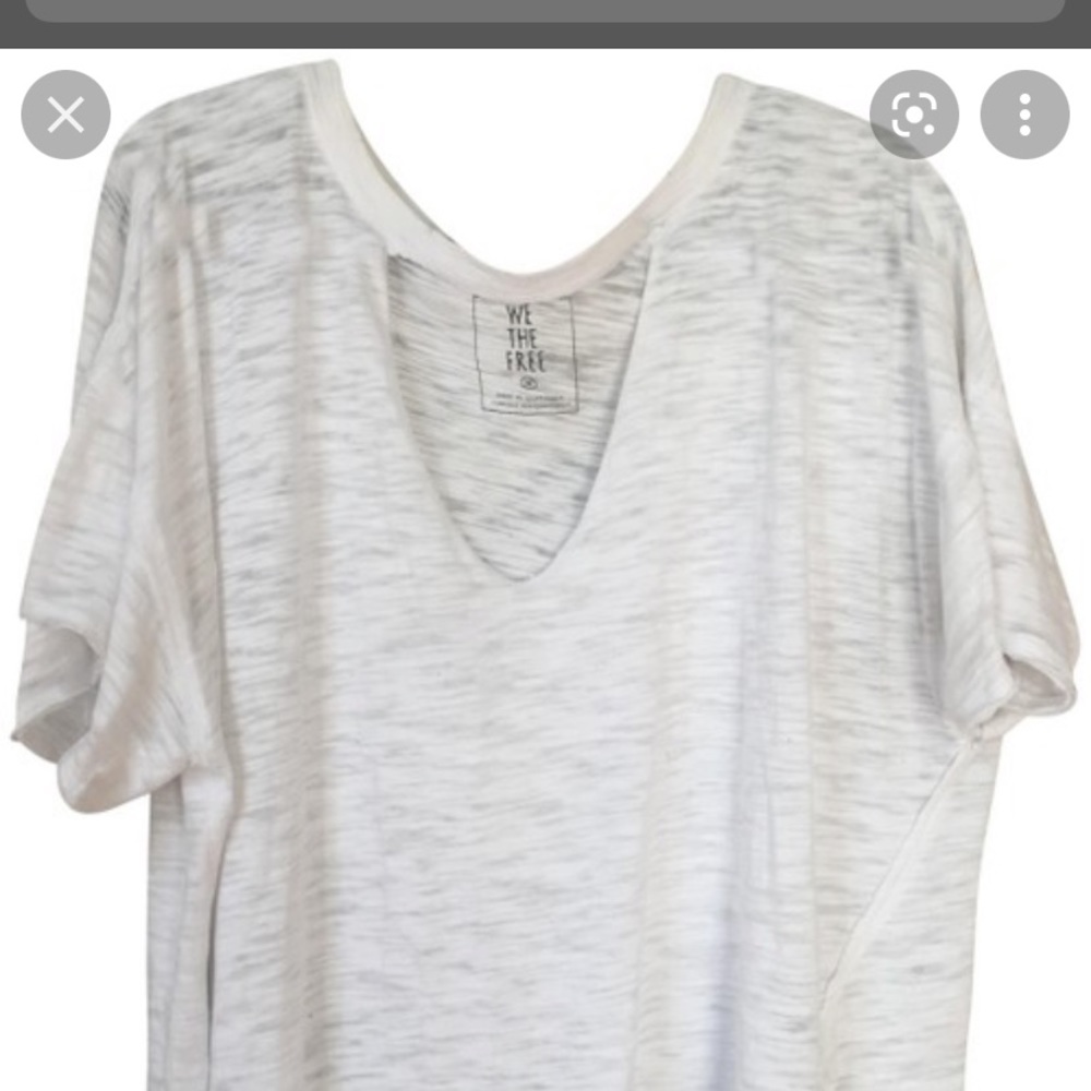 Free people white T-shirt cute top